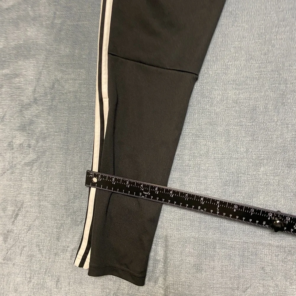 Adidas Climacool Track Pants Mens XL Black White Logo 3 Stripes Tapered Leg Yoga